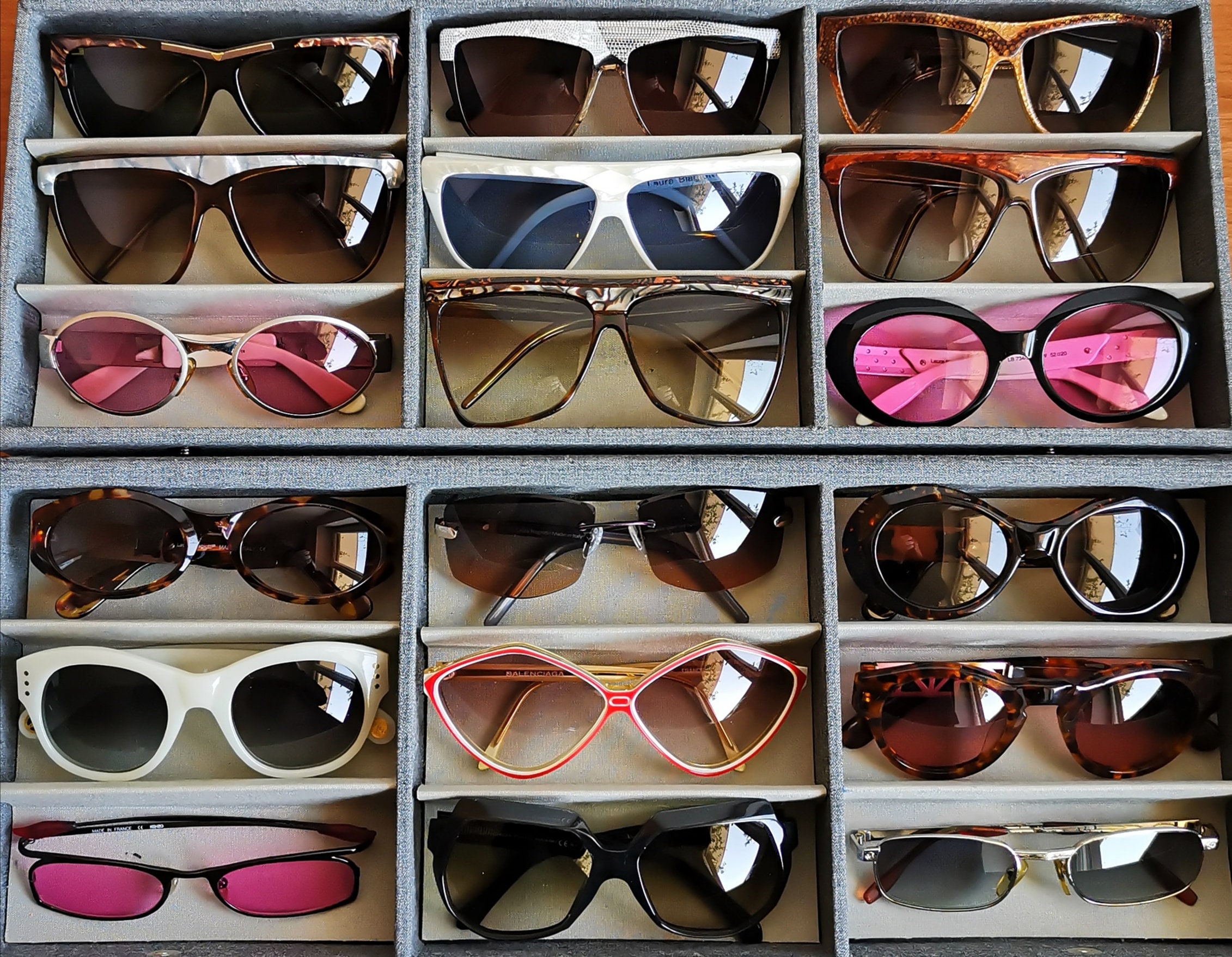 LAURA BIAGIOTTI Vintage Sunglasses Rare Square Mask Oversize