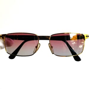 PERSOL vintage sunglasses rare square rectangular black gold Mythis Marte Migos 2Chainz Kylie Jenner Lady Gaga Bella Hadid frame new NOS 80s
