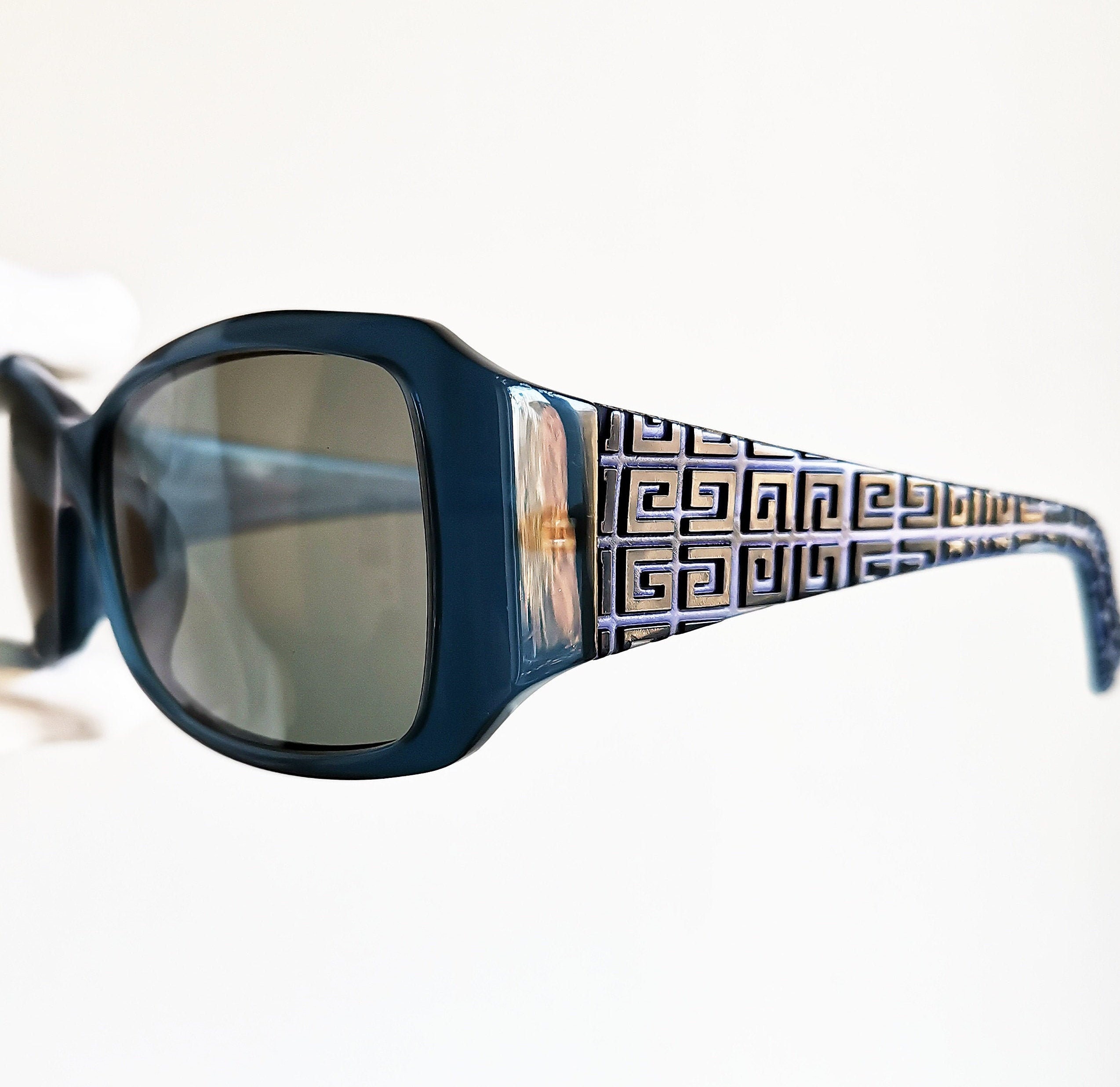 GIVENCHY Vintage Sunglasses Rare Wrap Square Blue Mask SGV GIVENCHY Vintage Sunglasses Rare Wrap Square Blue Mask SGV