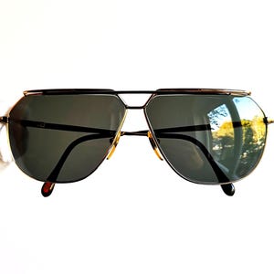 Óculos de sol CASANOVA 24KT OURO vintage raro banhado a ouro aviador quadrado piloto gota sol CN6 santos tank vendome Migos Kanye West lente nova anos 90