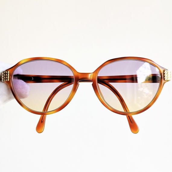 新品登場 Vintage LAURENT SAINT YVES Sunglasses Gold Oval Rare Ysl 小物