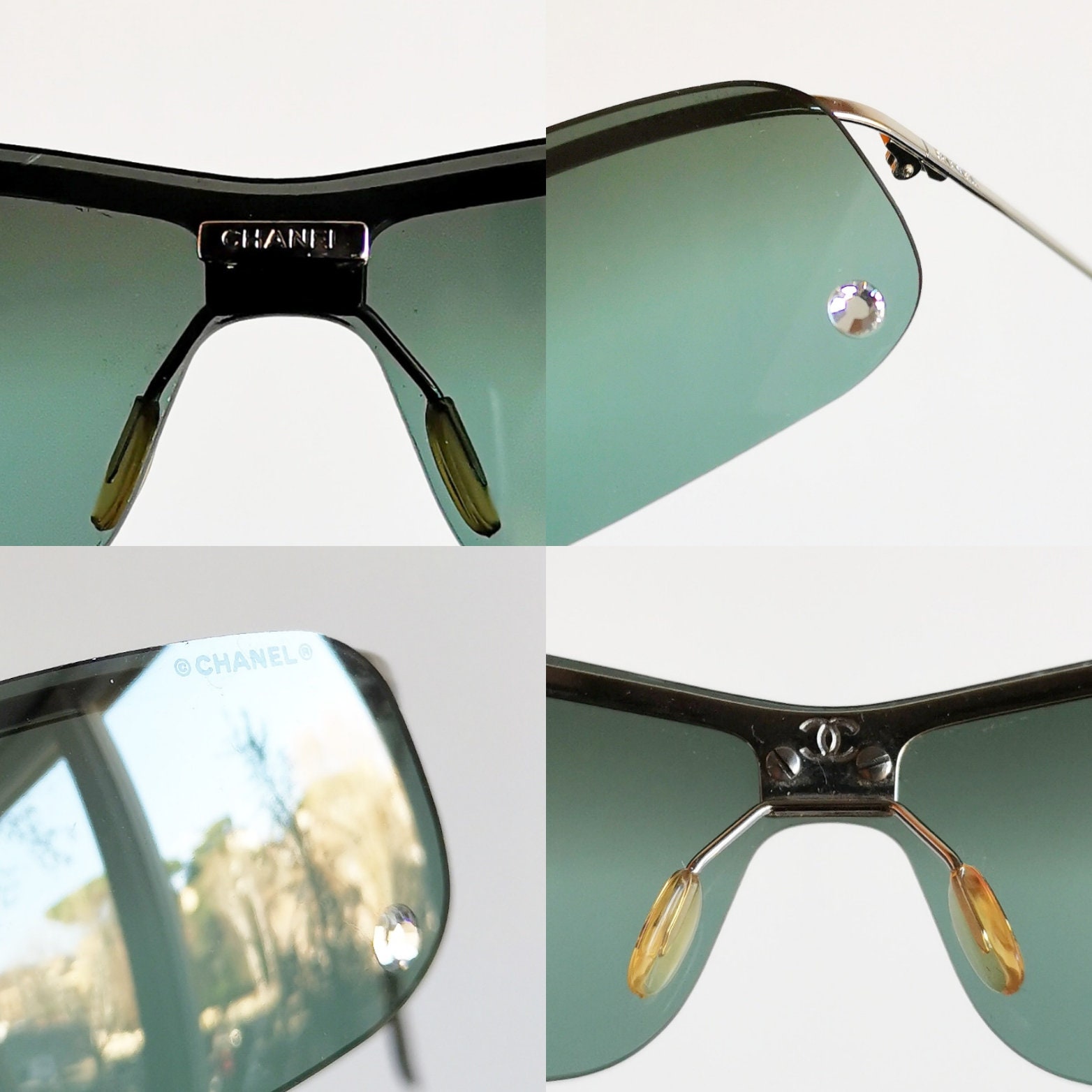 CHANEL Sunglasses: Shield Sunglasses, nylon — Fashion | CHANEL