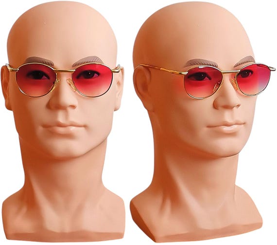 GUCCI Gold Sunglasses Vintage Round Tortoise Brown Pink Fucsia