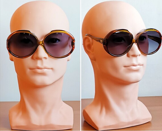 PERSOL RATTI vintage sunglasses rare round mask r… - image 5