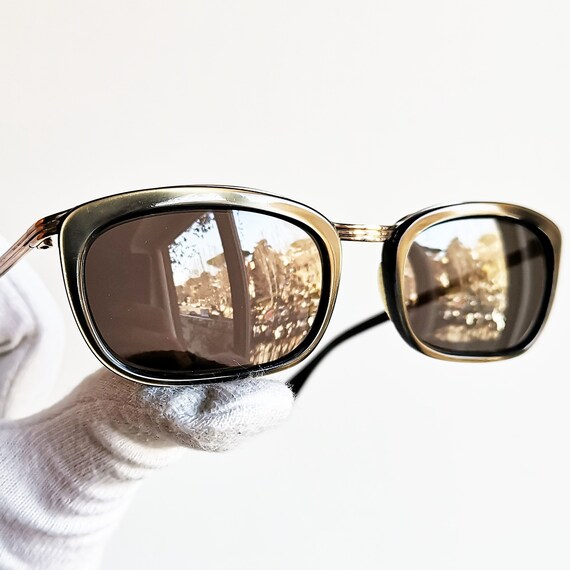 Vintage Metzler Germany 793 Sunglasses Frames Only Gold 130 Flex Hinge METZLER 12karat GOLD SUNGLASSES small oval vintage gr… - Gem main image 4