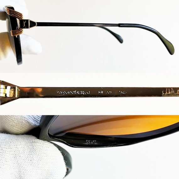 YVES SAINT LAURENT vintage Ysl Sunglasses rare bl… - image 4