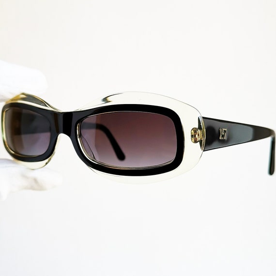 YVES SAINT LAURENT Vintage Sunglasses Rare Ysl White Oval 6545