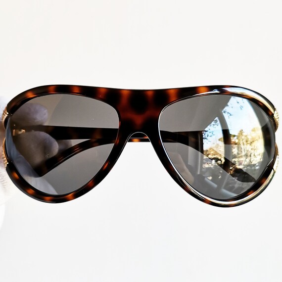 VALENTINO vintage Sunglasses gold tortoise brown … - image 4