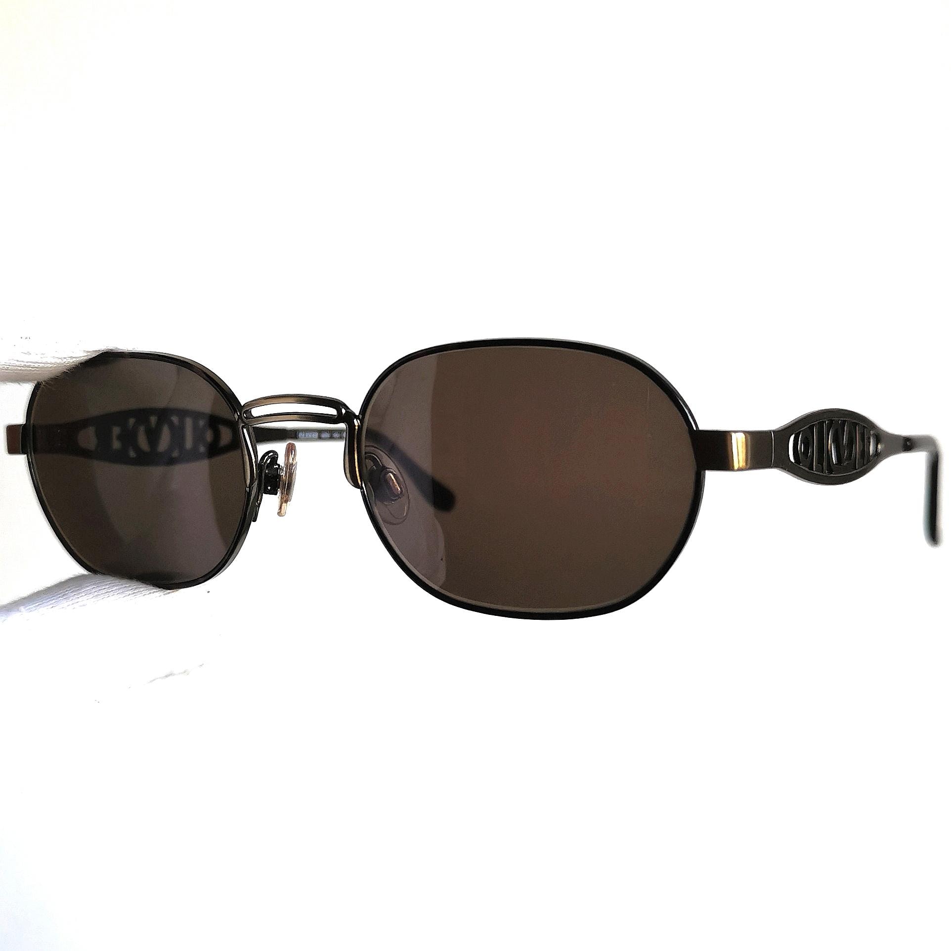 OLIVER by VALENTINO Vintage Sunglasses Brown Bronze Logo 1840 90s