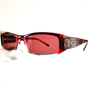 JEAN PAUL GAULTIER vintage Sunglasses Jpg rare oval rectangular red pink small SJP571 Migos Bella Hadid Kylie Jenner designer frame new Nos