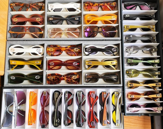 GUCCI vintage sunglasses rare oversize big square… - image 9