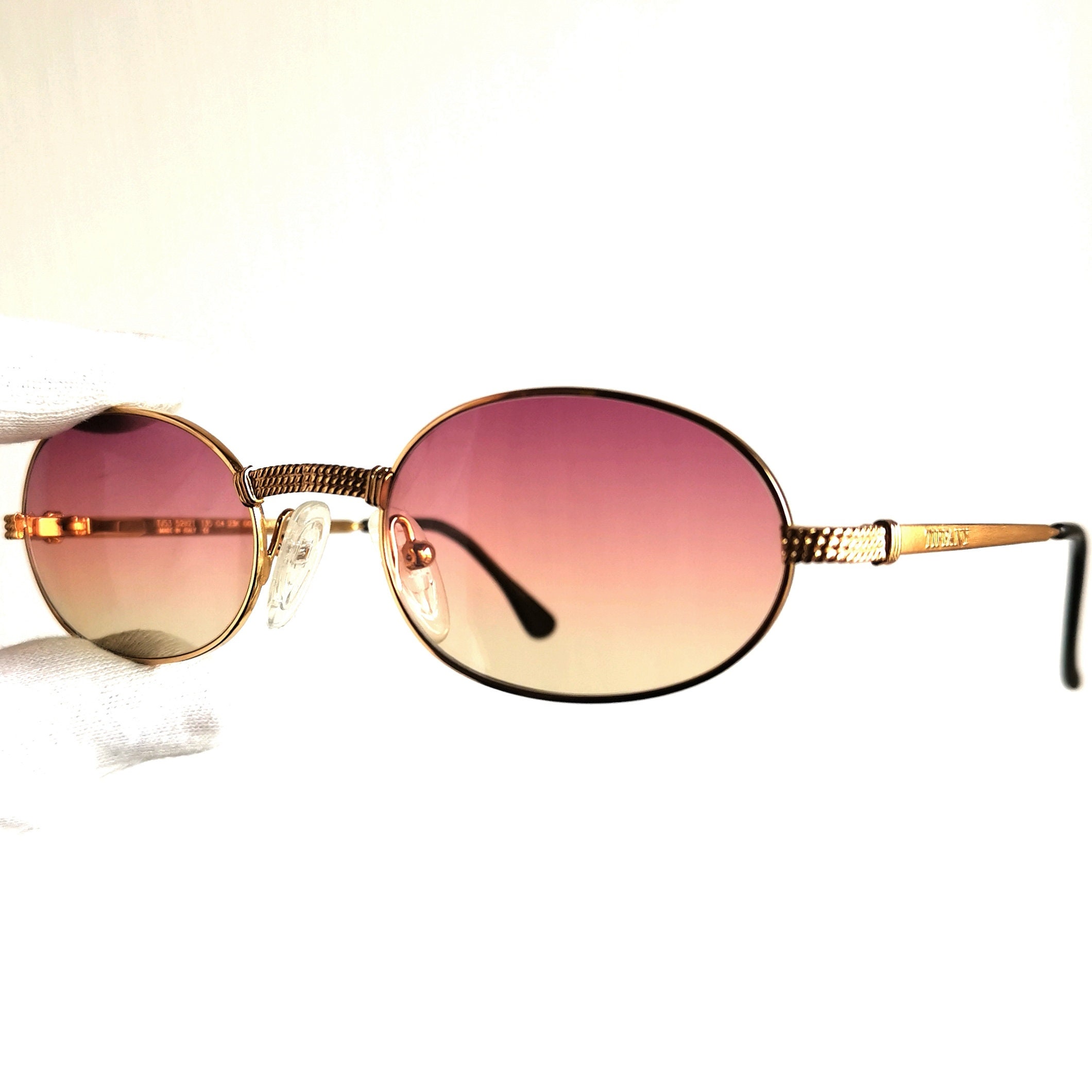 小物 Tiffany vintage sunglasses TIFFANY Vintage Sunglasses 23kt Gold Plated Oval Bayonetta Frame