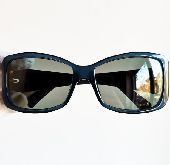 GIVENCHY Vintage Sunglasses Rare Wrap Square Blue Mask SGV GIVENCHY Vintage Sunglasses Rare Wrap Square Blue Mask SGV