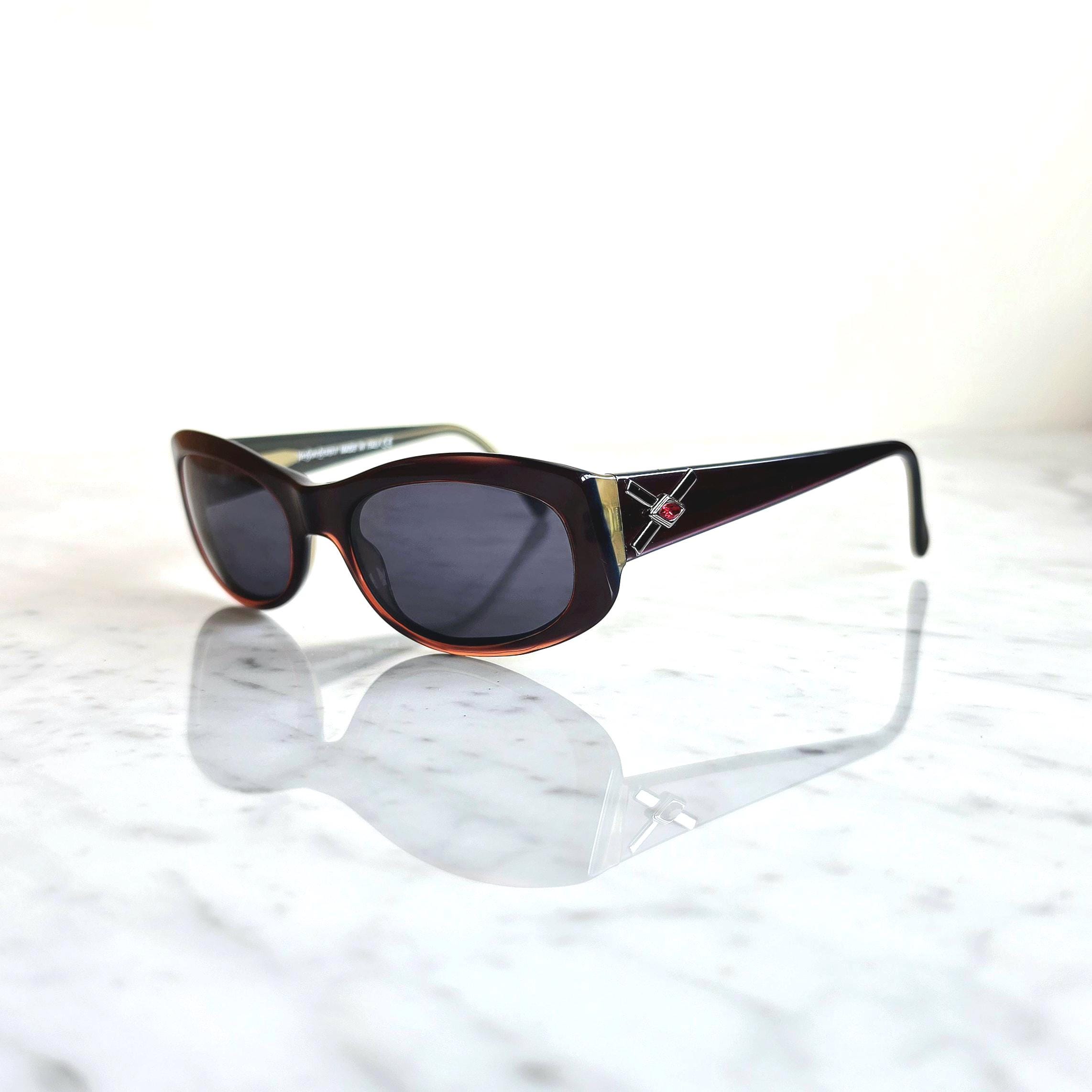 Lunettes De Soleil Vintage Metzler 5406 Or Multicolore Ovale NOS