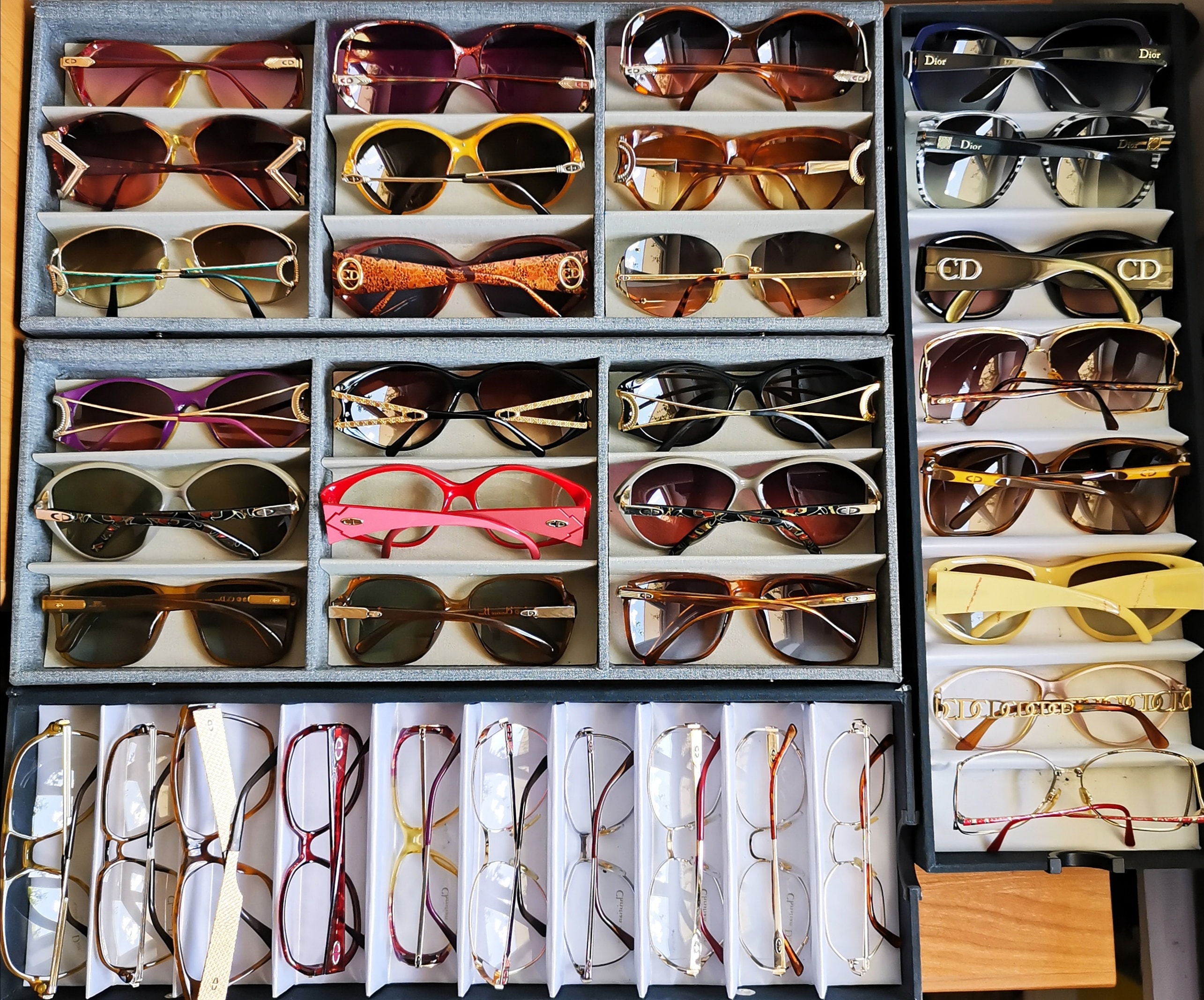 タイムセール 半額 Oval Rare Sunglasses Vintage DIOR Gold Engraved Braided Logo 小物