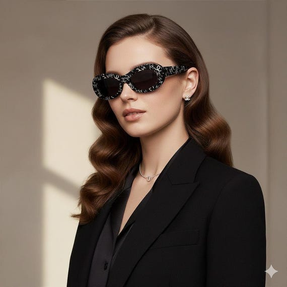 CHANEL シャネル ロゴ Y2K アンティーク ヴィンテージ サングラス CHANEL CC Logo Rimless Sunglasses Orange Gradient Lens Gold