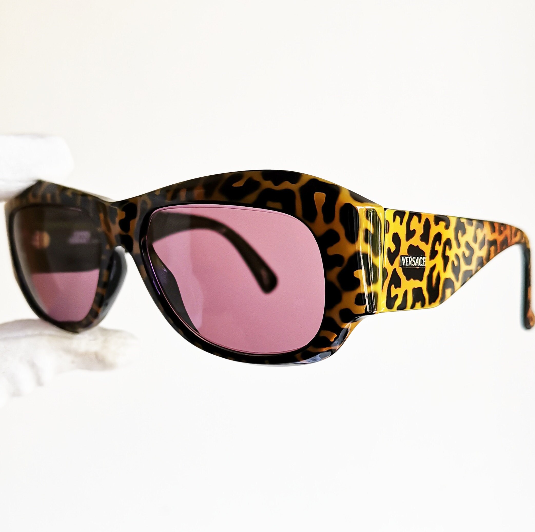 versace leopard print sunglasses