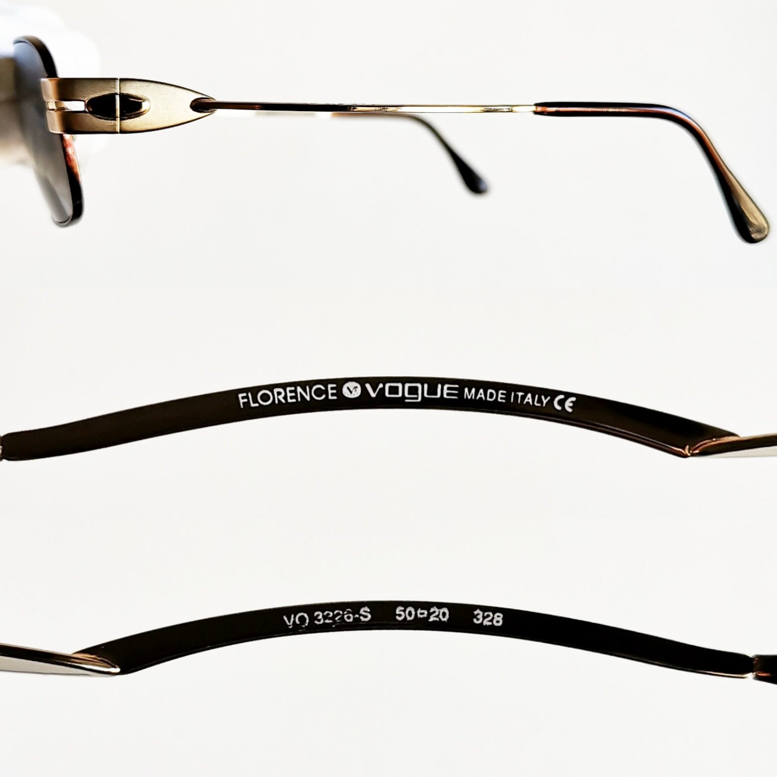 Vogue Florence VO3226 Bifocal Reader Sunglasses VOGUE Vintage Sunglasses Square Rectangular Gold 3226-s  main image 3