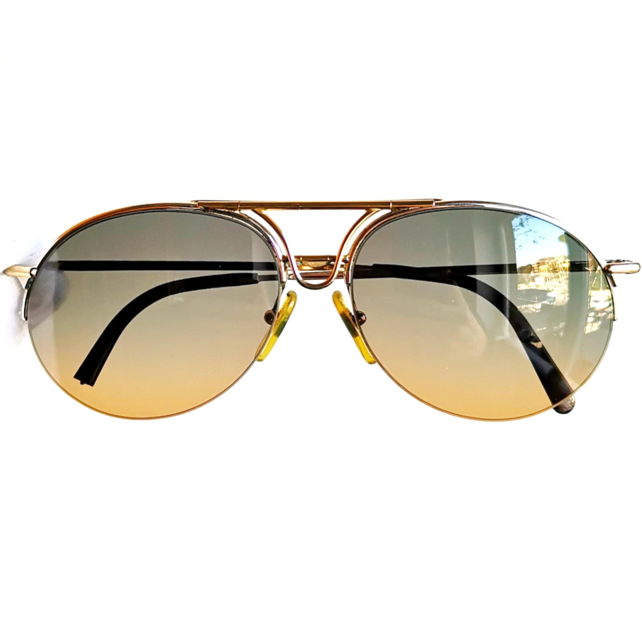 Porsche Design CARRERA サングラス ゴールド 上173 Carrera by PORSCHE DESIGN 5669 57 Gold Silver Vintage Aviator