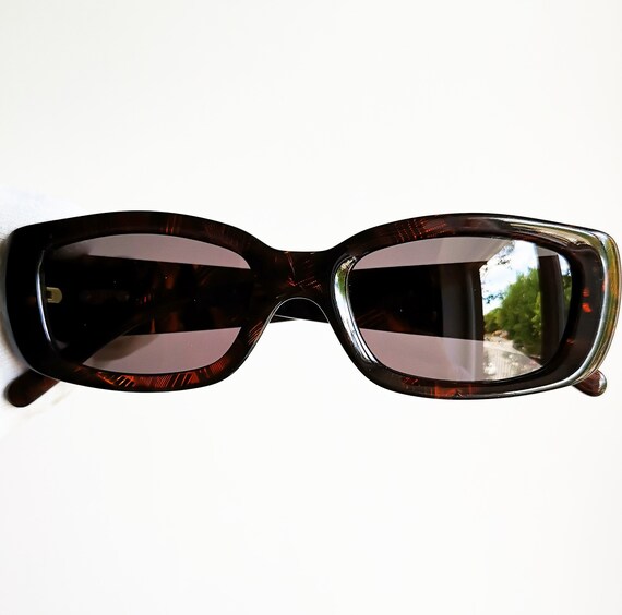 FENDI Vintage Sunglasses Rare Tortoise Brown SL7541 Oval Rectangular Frame Migos 2chainz Rihanna Lady Gaga Kylie Jenner Bella Hadid 90s Y2k Etsy