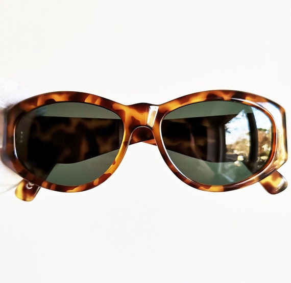 VERSACE vintage sunglasses rare 4V4 square oval m… - image 2