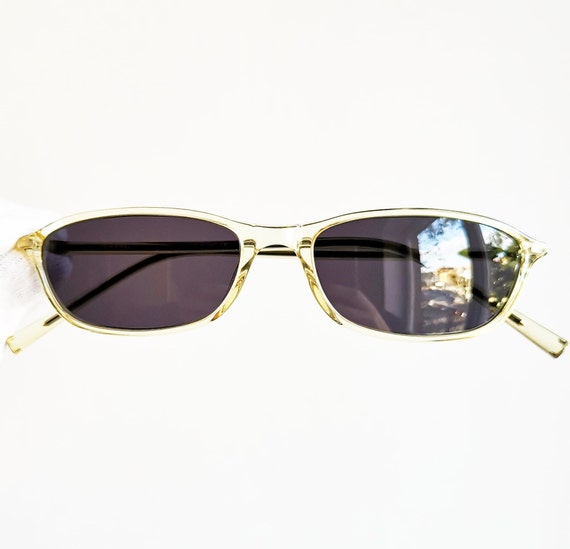 CHANEL Vintage Sunglasses Rare Oval Small Tiny Clear Frame -  Hong Kong