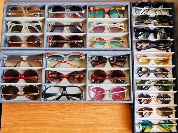 YVES SAINT LAURENT vintage sunglasses Ysl rare square oval sideral