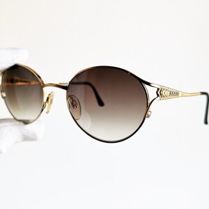 YVES SAINT LAURENT vintage Ysl Sunglasses rare oval round gold blue temple Tupac Migos 2Chainz Kylie Jenner 4093 steampunk frame 90s new Nos
