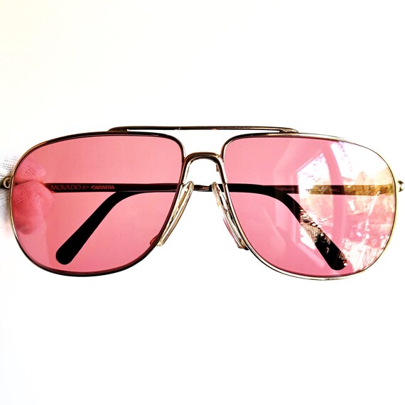 CARRERA Vintage Sunglasses Aviator Gold Wrap 5455 Pilot Size  display picture 2