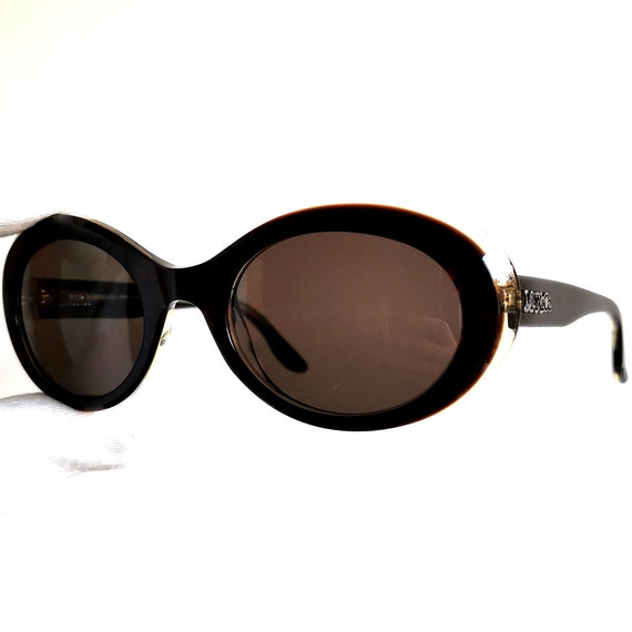 MAX&CO Vintage Sunglasses Oval Brown Clear Clout Goggles 113  display picture 1