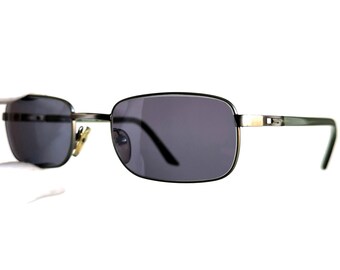 GUCCI Green Sunglasses Vintage Oval Small Rectangular GG1369 Frame