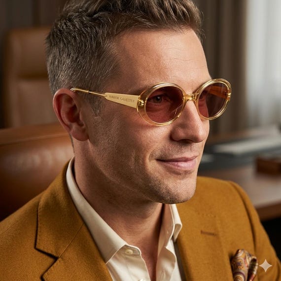 JUNIOR GAULTIER サングラス ジャンポール・ゴルチエ ヴィンテージサングラス JPG ゴールドクリア