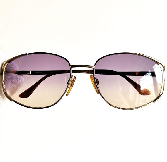 YVES SAINT LAURENT Vintage Sunglasses Ysl Rare Oval Gold