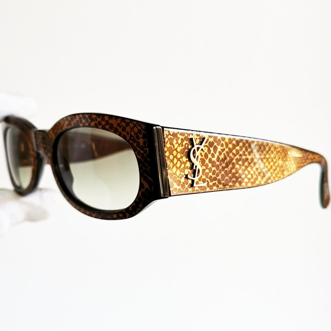 YVES SAINT LAURENT Vintage Sunglasses Ysl Oval 6545 Frame