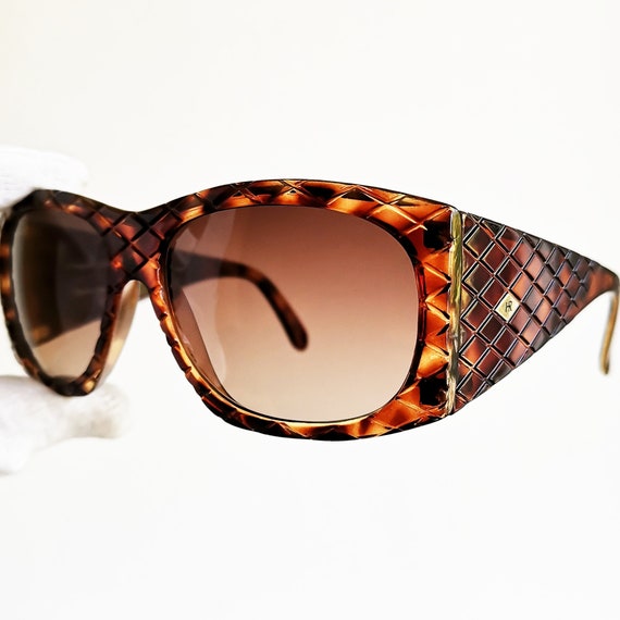 HELENA RUBINSTEIN Vintage Sunglasses Matelasse Quilted Wrap  display picture 3