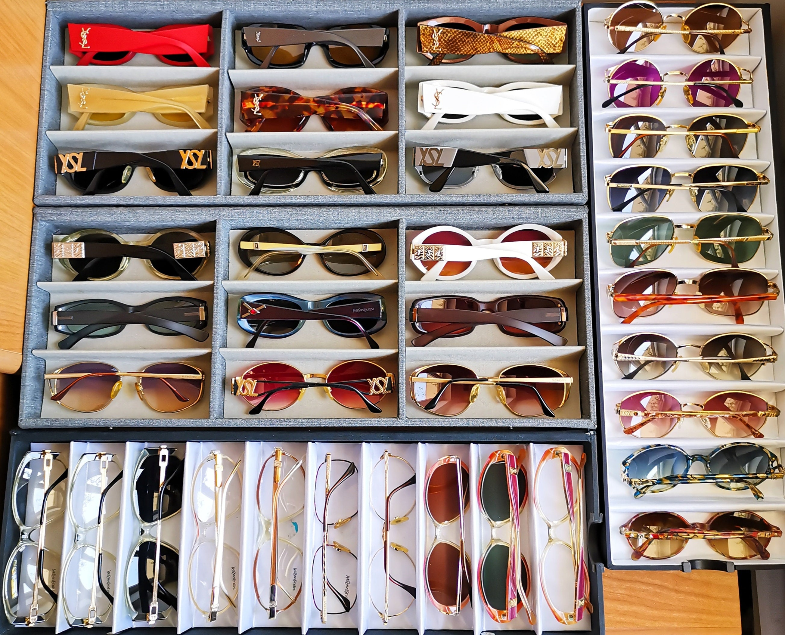 YVES SAINT LAURENT Sunglasses Vintage Ysl Rare Gaude Cateye