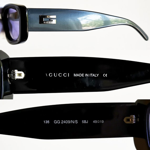 【美品】GUCCI　vintage sunglasses ブラック GG2401 OLD GUCCI デッドストック GG2401 オーバル オールドグッチ