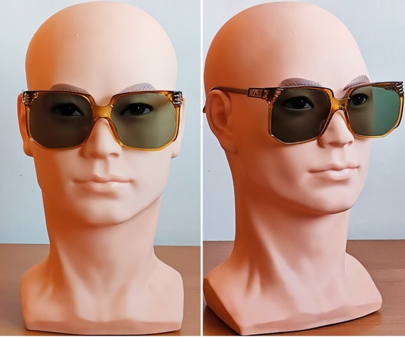 PERSOL square vintage sunglasses oversize rare Fr… - image 5