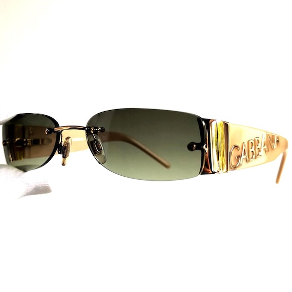 DOLCE & GABBANA Vintage Sunglasses Pink Gold DG1102 066  display picture 1