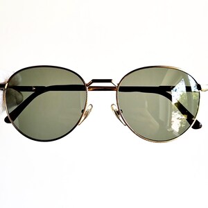 DUNHILL vintage sunglasses rare gold filled plated red round pantos oval Alfred Laque de Chine Migos Rihanna designer frame New lens 70s 80s