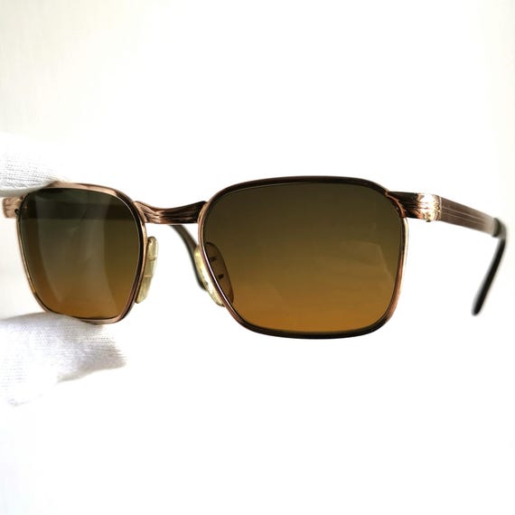MARWITZ Optima Gold Sunglasses Vintage Square Aviator Rectangular