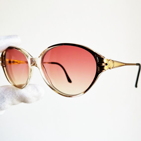 美品✨Yves Saint Laurent Sunglasses Vintage YVES SAINT LAURENT Vintage Sunglasses Gold Metal Collar Lens