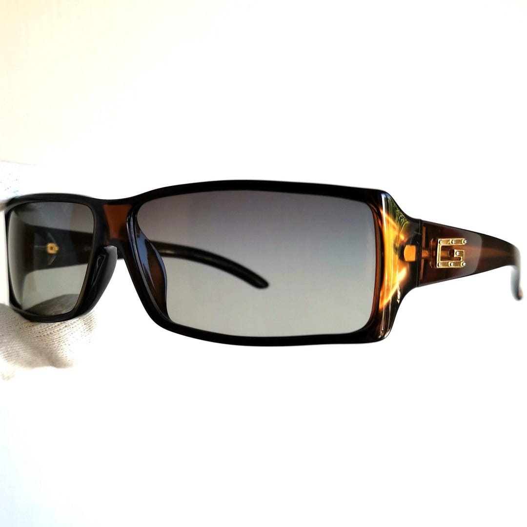 Vintage GUCCI ITALY GG 1180/S SLEEK TORTOISE Sunglasses 50
