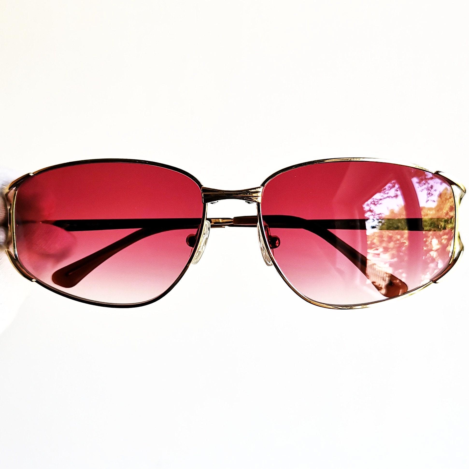 VERSACE Vintage Sunglasses Oval Gold Gianni by GENNY 552 90s  display picture 2