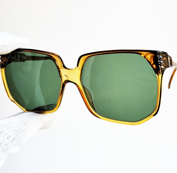 PERSOL square vintage sunglasses oversize rare Fr… - image 2