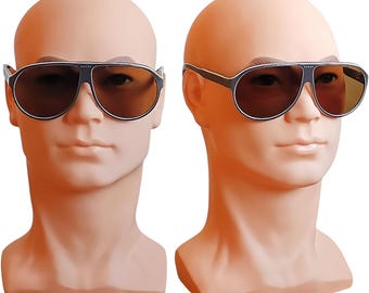 GUCCI Vintage Sunglasses Aviator Frame Gray White Red GG1628/S