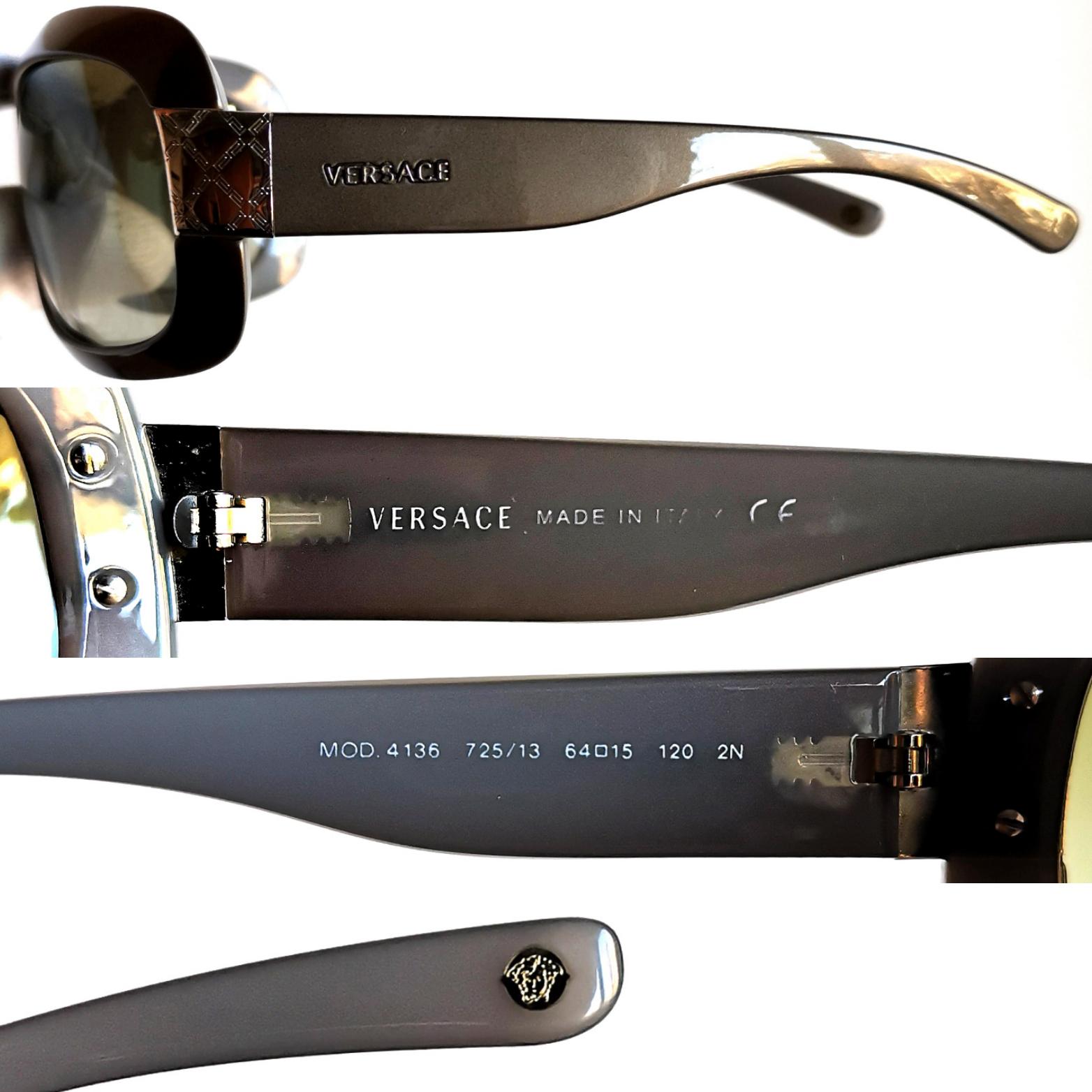 AUTHENTIC VERSACE 4136 SUNGLASSES Oversized sunglasses Versace Black in Plastic - 24762777 main image 2