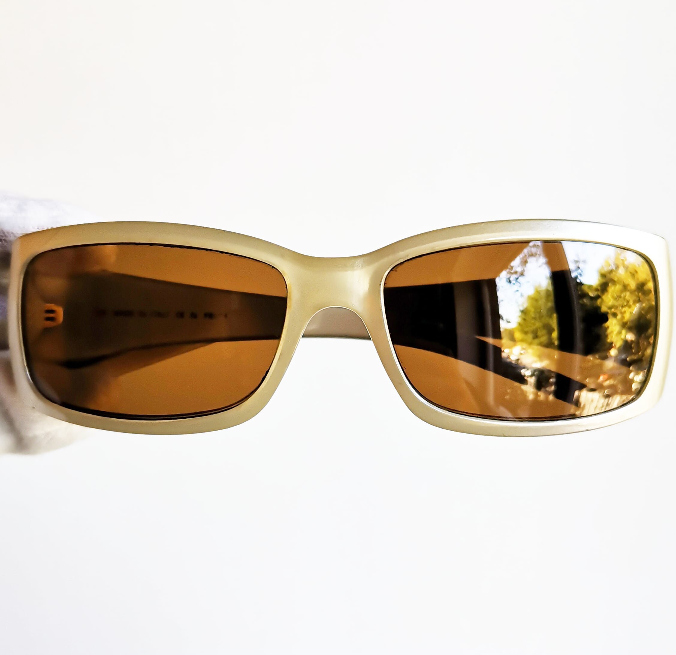 FENDI Vintage Sunglasses Monogram Pattern Sideral Gray