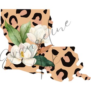TAN MANOLIA WATERCOLOR png digital download Louisiana sublimation
