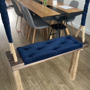 Indoor Swing, Outdoor Rope Swing, Home Decor, Hygge Design Swing, Perfect Wedding Gift, Scandinavian Decor, Adult Gift